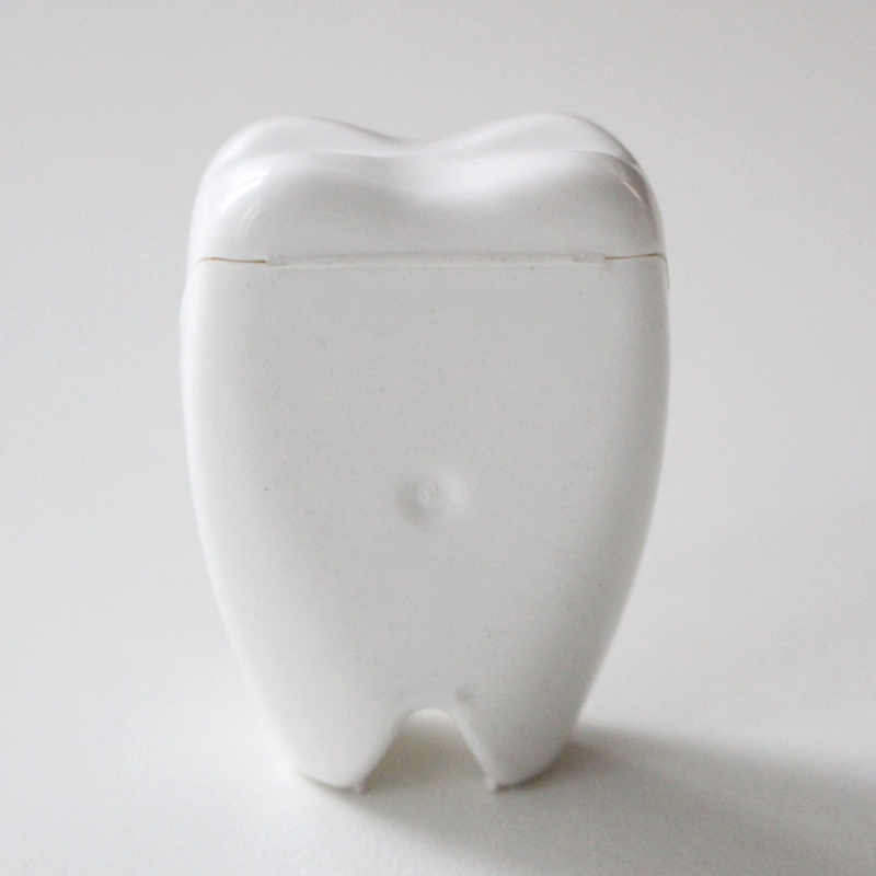 Fil dentaire en forme de dent de grande taille sans porte-clés